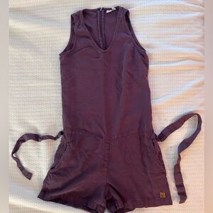 tentree Purple Sleeveless Jumpsuit